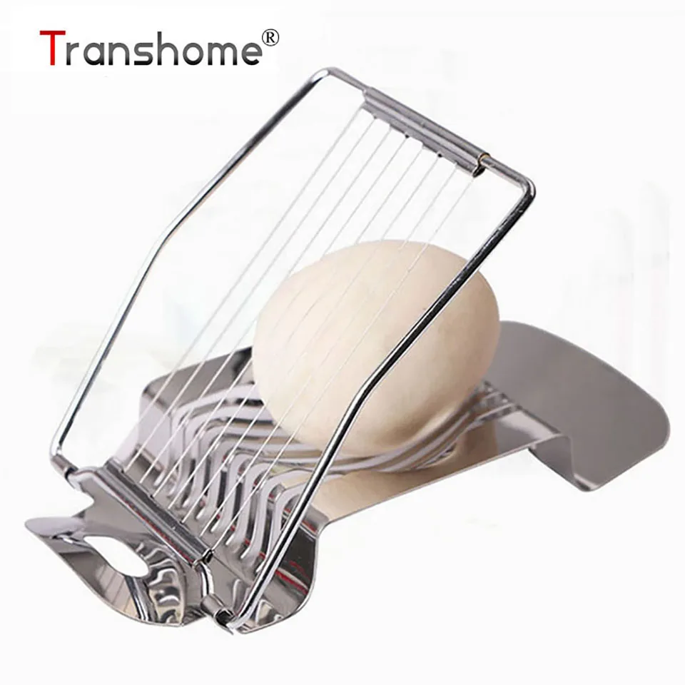 Transhome 1Pcs Stainless Steel Egg Slicer Strawberry Slicer Cutter