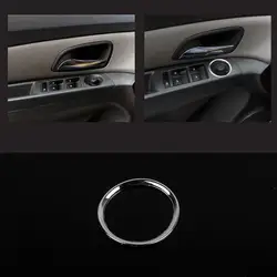 Funduoo для Chevrolet Cruze седан 2009-2014 ABS Chrome Зеркало заднего вида Ручка декоративные внешнее кольцо Крышка отделка