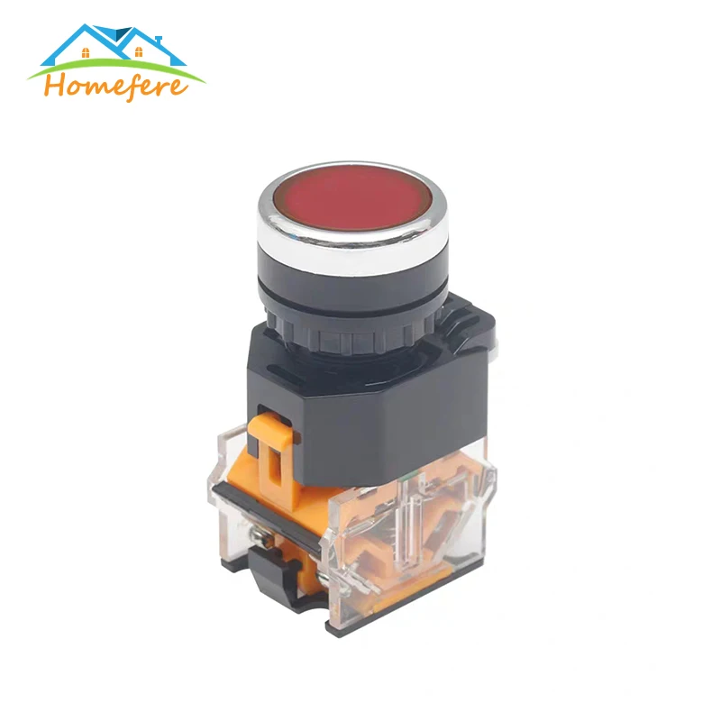 

22mm Momentary Eectrical Push Button Switch Green/Red/Black/Yellow/Blue 1NO 1NC 3 Pins Screws Terminals LA38-11BN