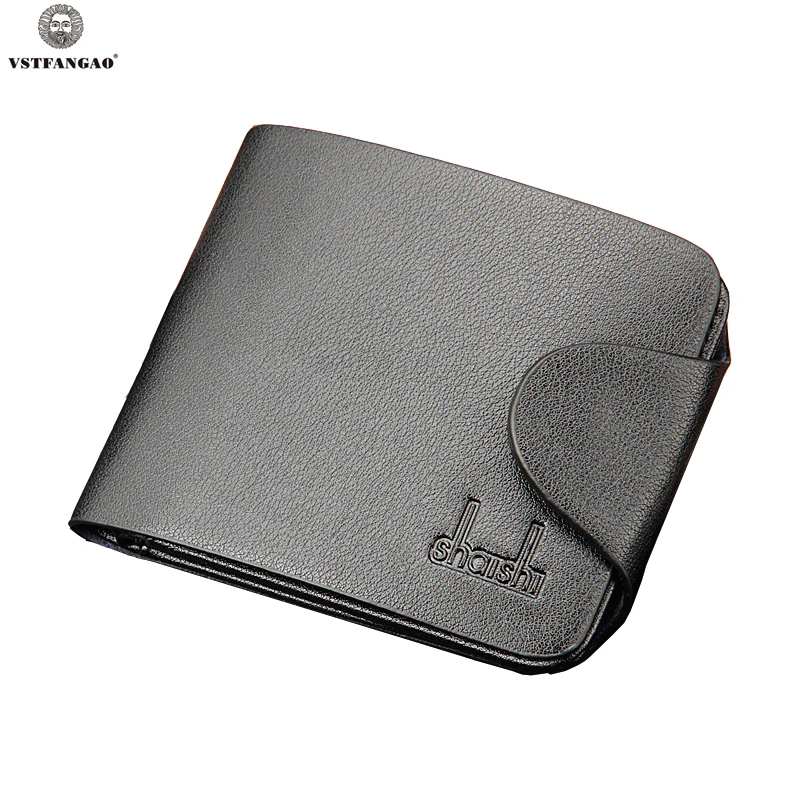 

2017 Men Leather Brand Luxury Wallet Casual Minimalist Short Slim Male Purses Money Clip Credit Card Dollar Price Portomonee