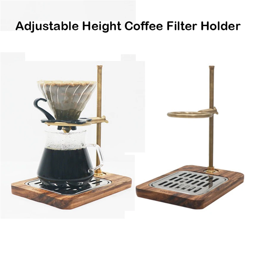 

Coffee Filter Holder Zingana Base Adjustable Coffee Filter Brewing Stand Coffee Dripper Stand Holder Rack Cafe Accessory