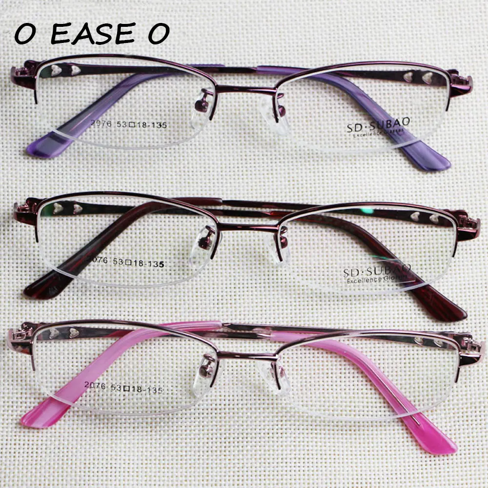 

2017 Half Rim Brand Design Stainless Steel Memory Titanium Eyeglasses Glasses Prescription Optical Frame 2076