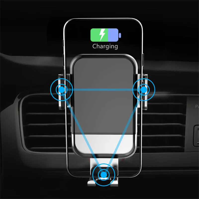 

ETECLA Auomatic Phone Holder In Car 360 No Magnetic Phone Stand For Iphone Samsung S10 Xiaomi Phone Stand Air Vend Windshield