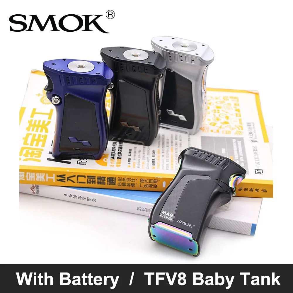 SMOK Vape 225W MAG Mod TC VW High Power 510 thread TFV8 Baby Tank Electronic Cigarette VS Vaporizer 225W Mag Vaporizer Box Mod SMOK Vape 225W MAG Mod TC VW High Power 510 thread TFV8 Baby Tank Electronic Cigarette VS Vaporizer 225W Mag Vaporizer Box Mod