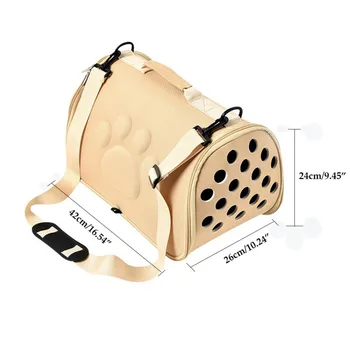 

Portable Dog Carrier Bag Cats Handbag Foldable Travel Bag Puppy Carrying Shoulder EVA Breathable Pet Bags For Dogs