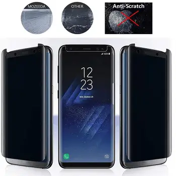 

Case friendly Curved Privacy Tempered Glass Screen Protector For Samsung S8 S9 Plus Note 8 S7 edge With Retail Package 20pcs/lot