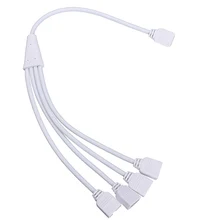 

1 To 2 3 4 Way RGB Led Strip Light Connector Cable 4 Pin RGB Led Strip Splitter Plug Adapter Wire Accessories