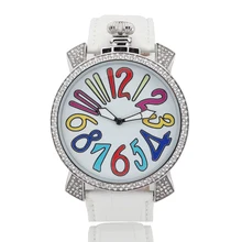 Chaude montre big numbers dames montre la nouvelle Italien Gaga montre de mode gaga quartz montre unisexe grand cadran 48mm