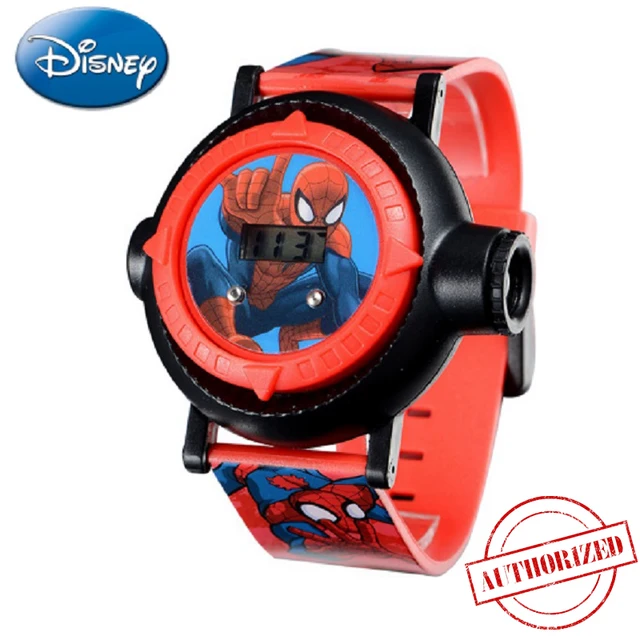 Genuine MARVEL Spider Man Projection LED Digital Watches Children Cool Cartoon W Genuine MARVEL Spider Man Projection LED Digital Watches Children Cool Cartoon W
