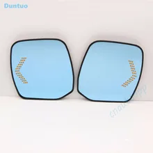 Blu Specchio Specchi di Vista Laterale Auto Glare Specchio Proof LED Indicatori Spia Per Nissan PATROL/ELGRAND E52/ELGRAND RIDER/Ricerca