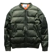 Пальто-парка Для мужчин Ma1 мужские куртки-бомберы, зимняя куртка с подкладкой из хлопка, утепленная куртка Для мужчин Повседневное теплый ВВС один стиль куртка-пилот