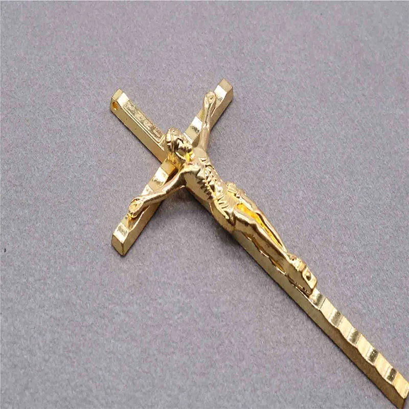 Христианский Шарм Крест большой крест ювелирные изделия кулон, используется для изготовления кулон крест четки крест ювелирные изделия - Окраска металла: 1