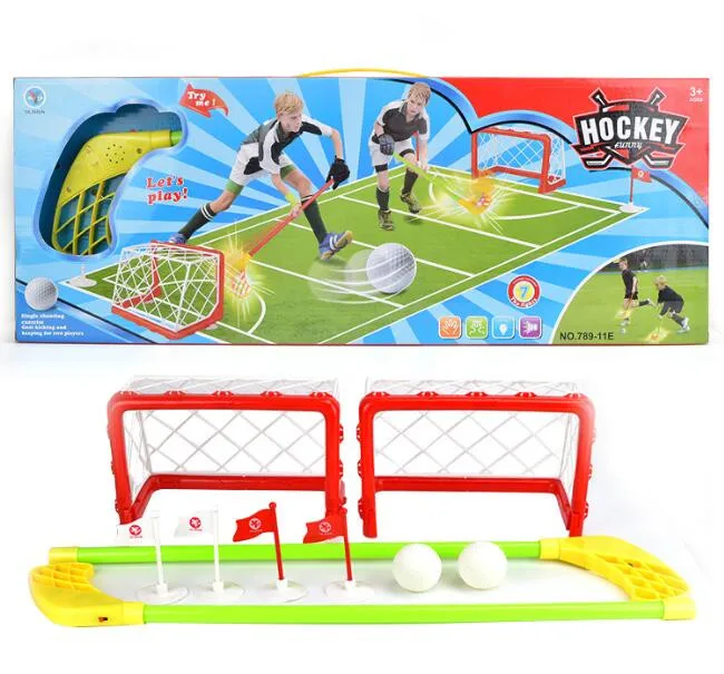 Экологичный пластиковый Хоккейный Набор детские спортивные игрушки родитель-ребенок интерактивные игрушки Рождественский подарок