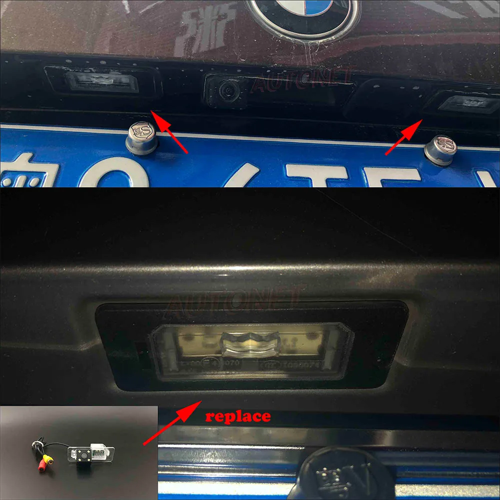 Камера заднего вида AUTONET HD с ночным видением для BMW X1 E84 2009 ~ 2015 CCD/номерной знак