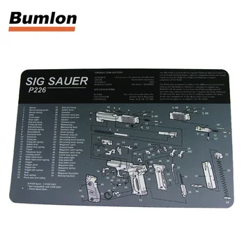

Gun Cleaning Bench Mat Rubber Carpet Waterproof Non-Slip Cleaning with Diagram Parts and Instructions Armourist Bench 37-0067