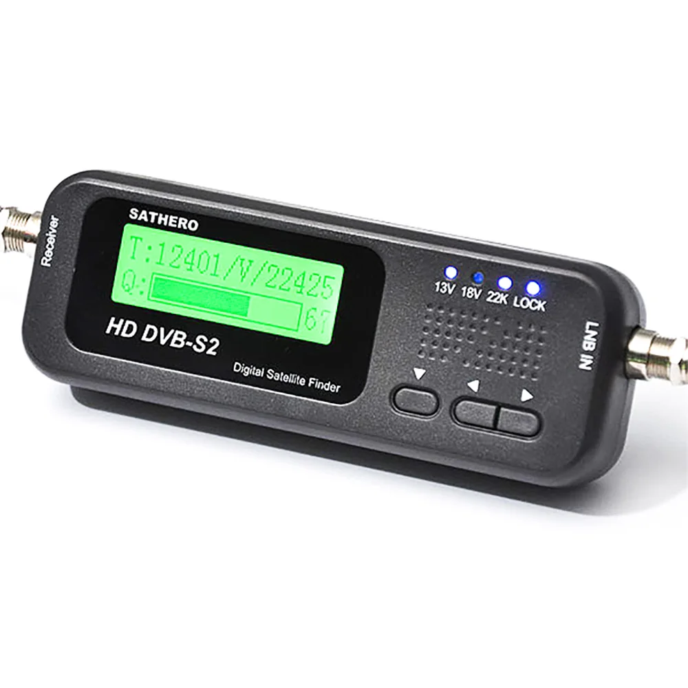 SH-100HD SAT Finder DVB-S/S2 HD Sathero Pocket Digital Satellite Finder Signal Satellite Receiver With USB2.0 LCD Display