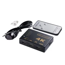 Mini HDMI Switcher 4K HD1080P 3 5 Port HDMI Switch Selector Splitter With Hub IR Remote Controller For HDTV DVD TV BOX Z2