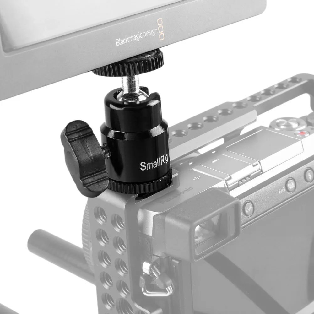 Шаровая Головка для камеры DSLR SmallRig БЫСТРОРАЗЪЕМНАЯ шаровая с холодным башмаком и