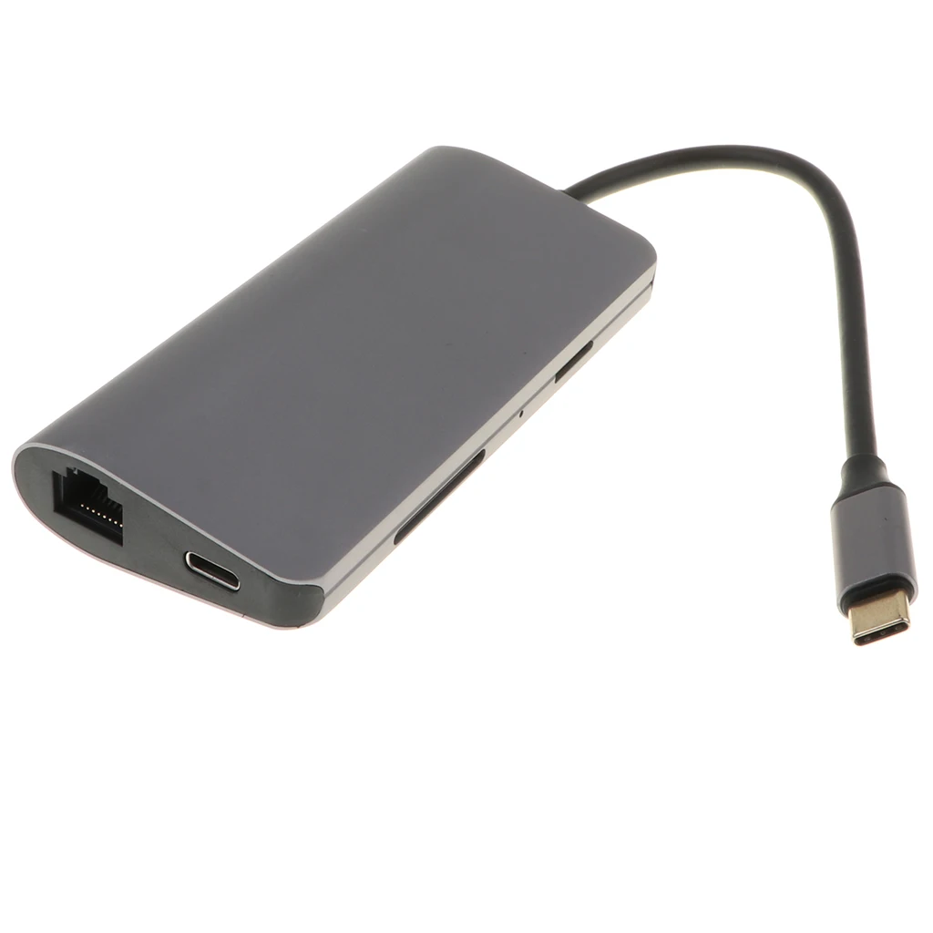 

MagiDeal 8 in 1 Type-C to HDMI USB Card Reader PD Hub Adapter for Macbook