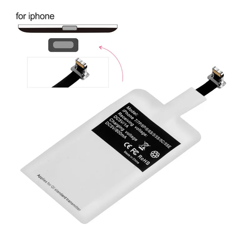 KingFriend QI беспроводной приемник зарядного устройства для iPhone 5S 7 6 Plus Универсальный