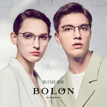 

BOLON Beta Titanium Glasses Frame for Men Women Titanium Eyeglasses Ophthalmic Eyewear Round Optical Spectacles Frames BJ1322
