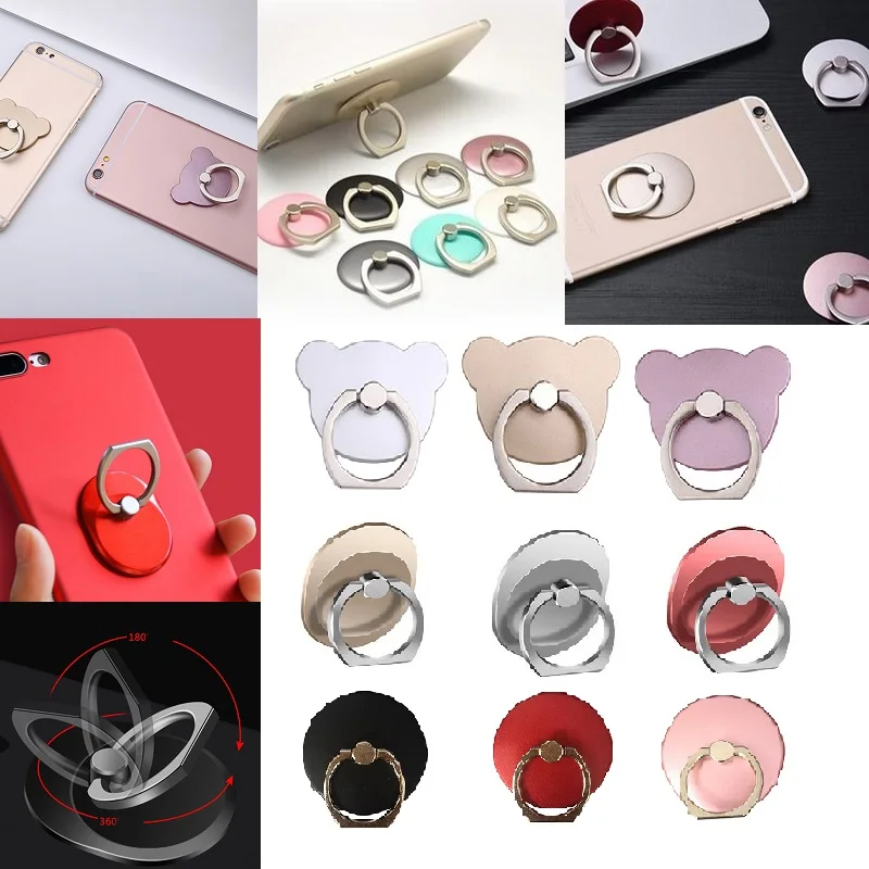 Finger Ring Mobile Phone Smartphone Stand Holder For iPhone X 8 7 6 6S Plus 5S Smart Phone IPAD MP3 Car Mount Stand For Samsung