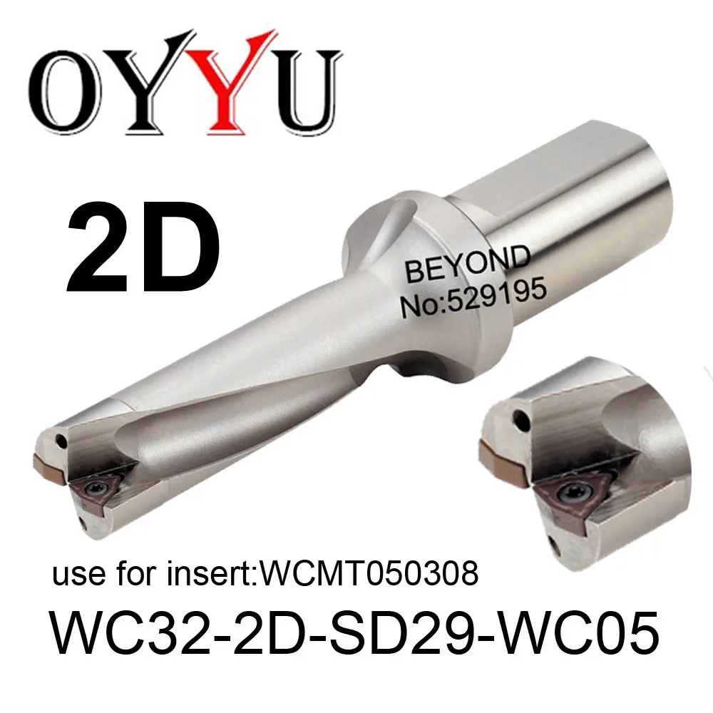 

WC32-2D-SD29-WC05, WC indexable insert drill U Drilling Shallow Hole indexable insert drills,Cooling hole,original factory