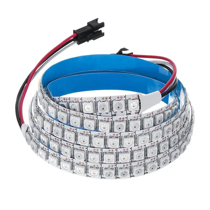 Mising DC 5 В WS2812 2812B IC 5050 RGB полоса Адресуемая 144 светодиодный s/m светодиодный пиксели полоса 1 IC контроль 1 светодиодный луч IP33 Светодиодная лента