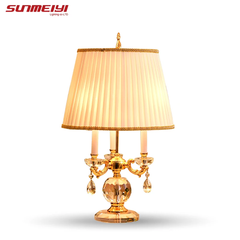 

Bedroom Table Lamp White Fabric Lampshade Living Room Decoration Abajur Table lamp For Bedroom Lamparas De Mesa
