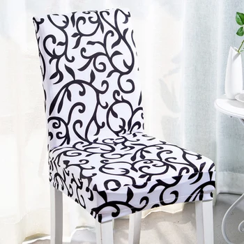 Free Shipping 1PC Fancy Floral Printed Stool Cover Kitchen Dining Slip Cover for Home Hotel Restaurant Decor Spandex Chair Cover