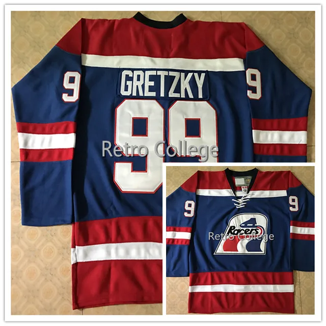 99 Wayne Gretzky Indianapolis Racers Mens Hockey Jersey Embroidery Stitched any number and name