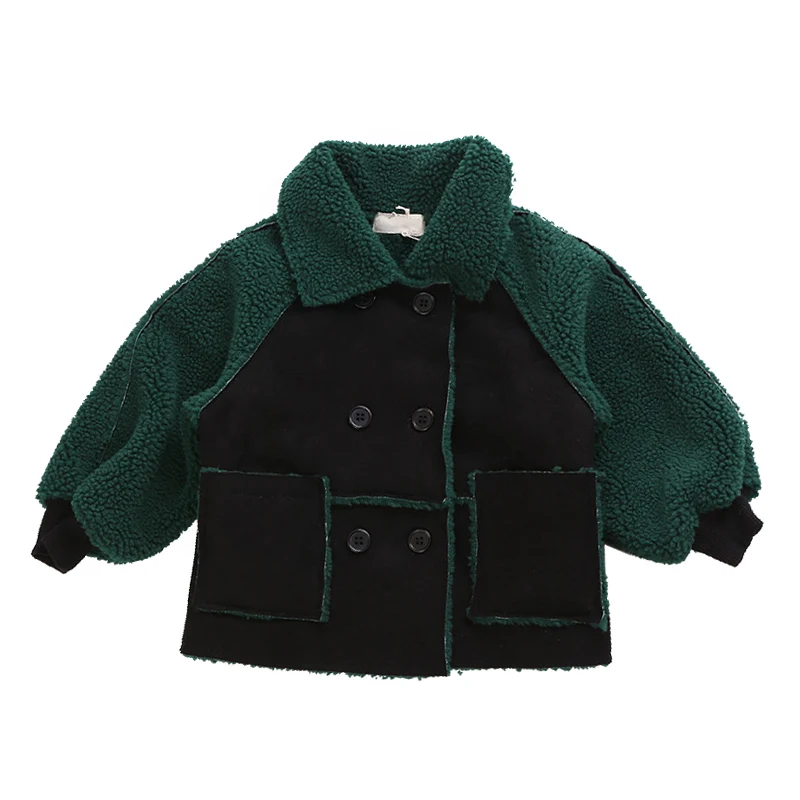 

Winter Girls Fleece Clothing Jackets Autumn Kids Fashion Coats Warm Thick Children Overcoat Baby Clothes Outerwear