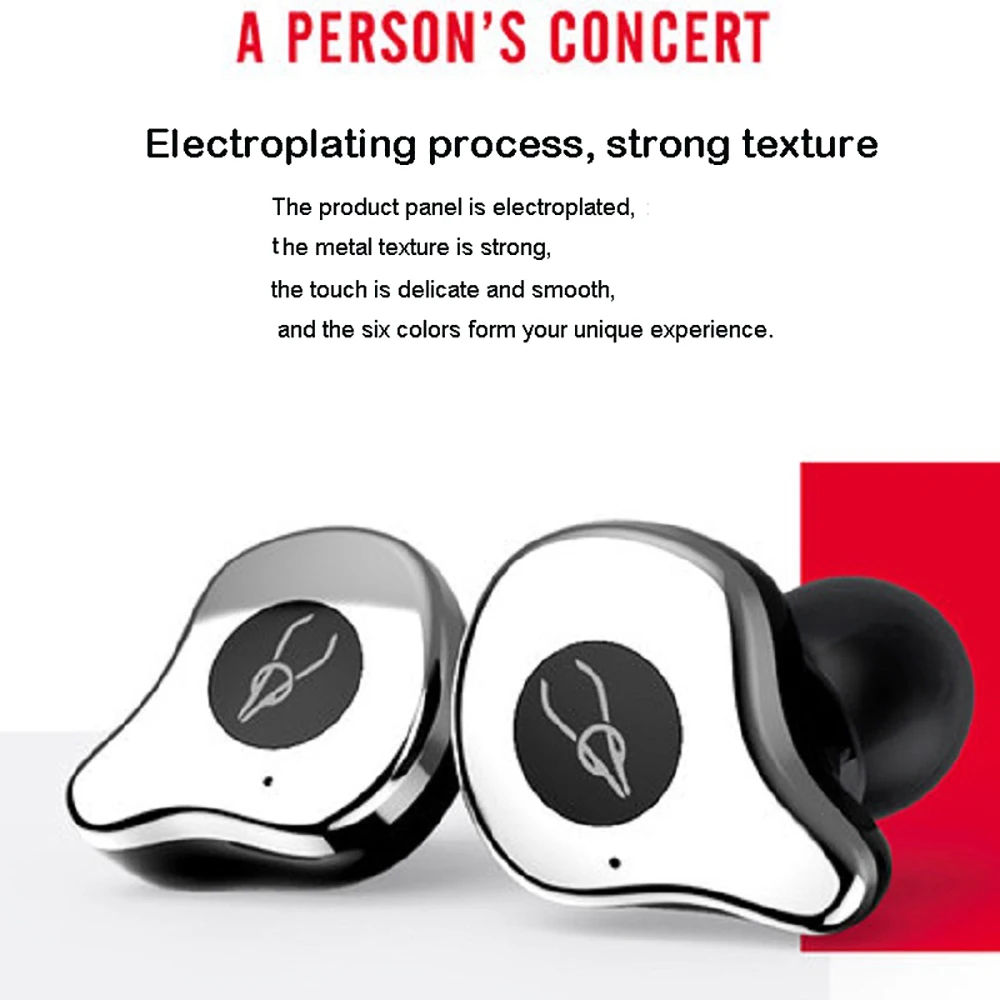 8  SABBAT E12 Professional Bluetooth 5.0 Earphone Wireless Headset HiFi Sports Earbuds Headphone Noise Isolation in ear headphones  (11)
