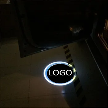 

JingXiangFeng Case For Mitsubishi for audi 12V 5W Car Logo Led Ghost Shadow Light for VW Projector Laser for Honda Door Warning