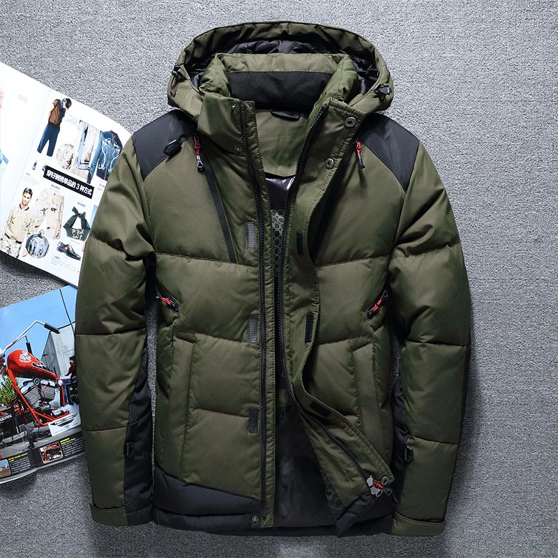 

High Quality 70% White Duck Thick Down Jacket men coat Snow parkas male Warm Brand Clothing winter Down Jacket Outerwear Coat