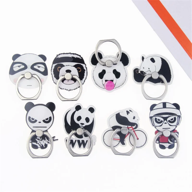 

UVR Mobile Phone Stand Holder Panda Finger Ring Animal Smart Phone Holder Stand For iPhone Xiaomi Huawei All Phone