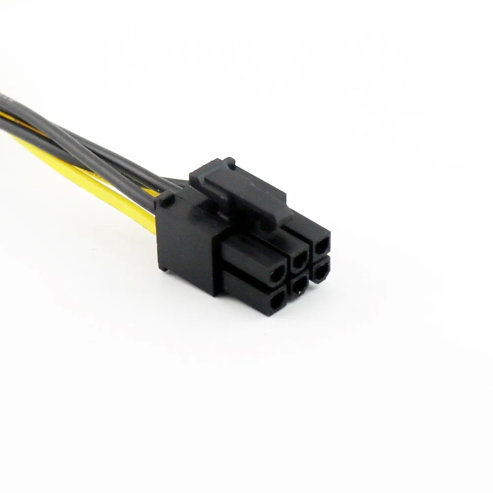 5x4 Pin Molex Male Plug to 6 PCI Express Female PCIE видео адаптер питания кабель шнур черный 20
