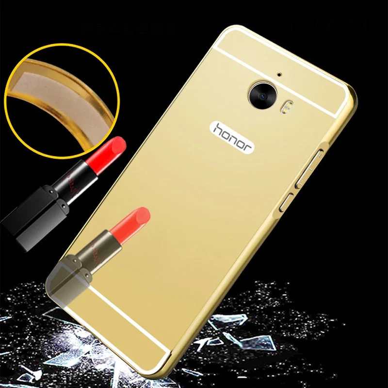 Зеркало Покрытие Алюминий бампер акриловый чехол для huawei Y5 2017/Y5 III 3/Y6 2017/Nova young/Y6 3