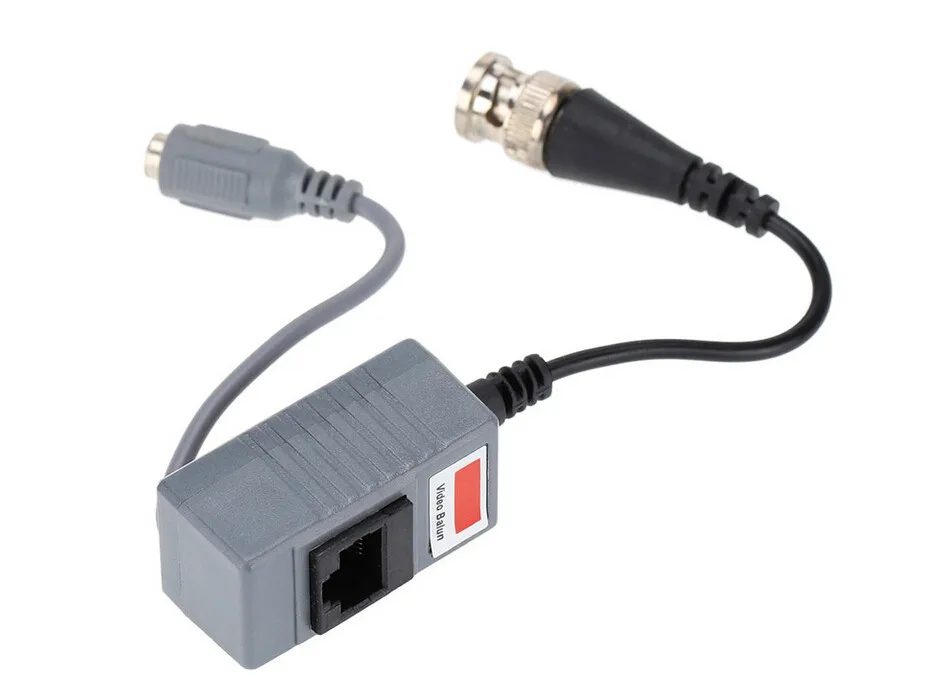 10 шт. CCTV камера аксессуары Аудио Видео Балун Приемопередатчик BNC UTP RJ45 Видео балун с аудио и мощность над CAT5/5E/6 кабель