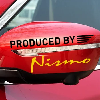 

10 Pair Customization NISMO On Car Rearview Mirror Sticker For NISSAN QASHQAI JUKE X-TRAIL TIIDA ALMERA NOTE PRIMERA MARCH TEANA