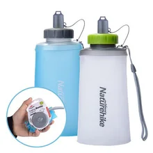 500 ml Botella de Agua Plegable de Silicona de Gran Capacidad de Camping Al Aire Libre Ciclismo Portable