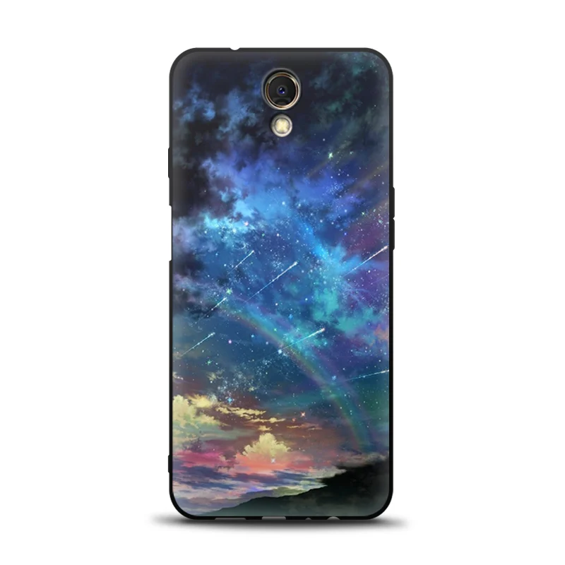 meizu back cover JURCHEN Black Matte Soft Tpu Silicone Case For Meizu M6S 5.7" Cute Cartoon Printing Luxury Back Bags For Meizu M6S Case Cover cases for meizu belt Cases For Meizu