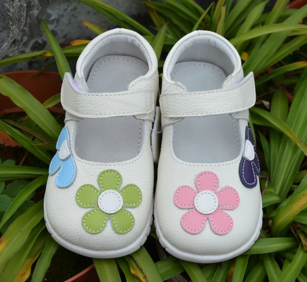 Обувь для девочек из натуральной кожи; Цвет Черный; mary jane; с цветами; белая роза; детская обувь; хорошее качество; ; красивая обувь для маленьких детей