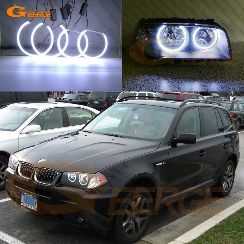  For BMW E83 X3 2003 2004 2005 2006 Halogen headlight Excellent Ultra bright illumination COB led an - 33031272399