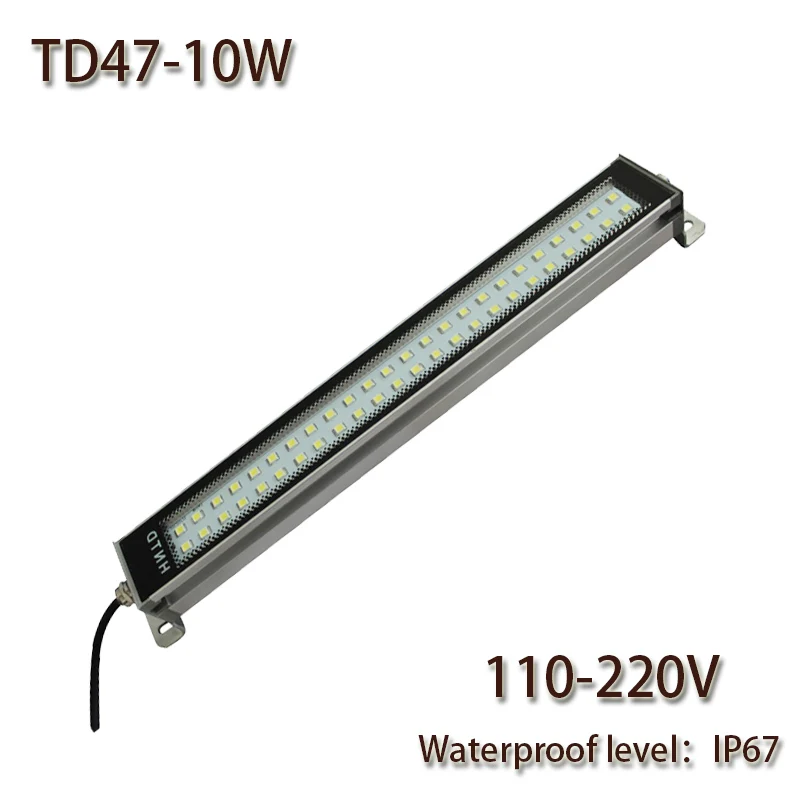 

HNTD 10W Led Panel Light AC220V LED Metal work light CNC machine work tool lighting TD47 Waterproof IP67 Free Shipping