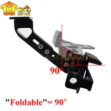Motorcycle Adjustable Angle License Number Plate Frame Holder Bracket