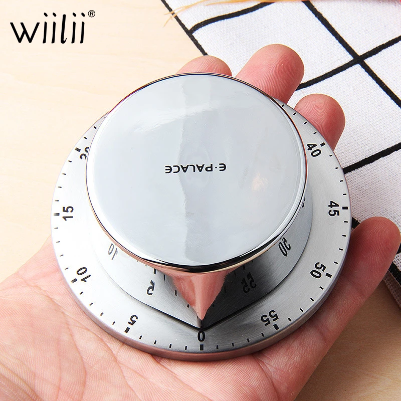 

WIILII Plastic Kitchen Timer with Magnetic Base Manual Mechanical Cooking Timer Countdown Cooking Tools Kitchen Gadgets