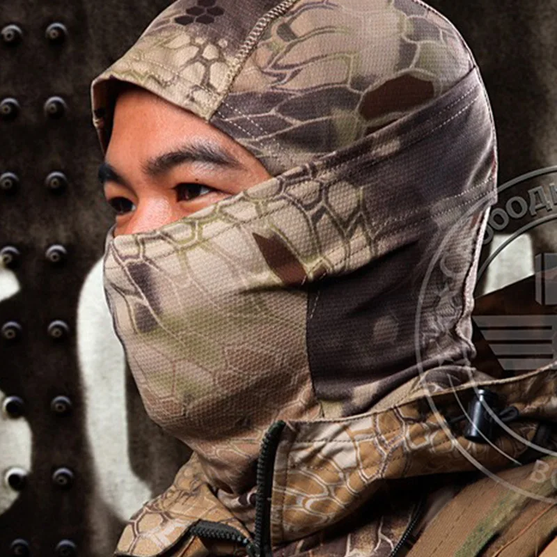 في الهواء الطلق التمويه التكتيكي بالاكلافا أقنعة العسكرية الألوان كامل الوجه الادسنس دراجة نارية التزلج الدراجات قناع هود
