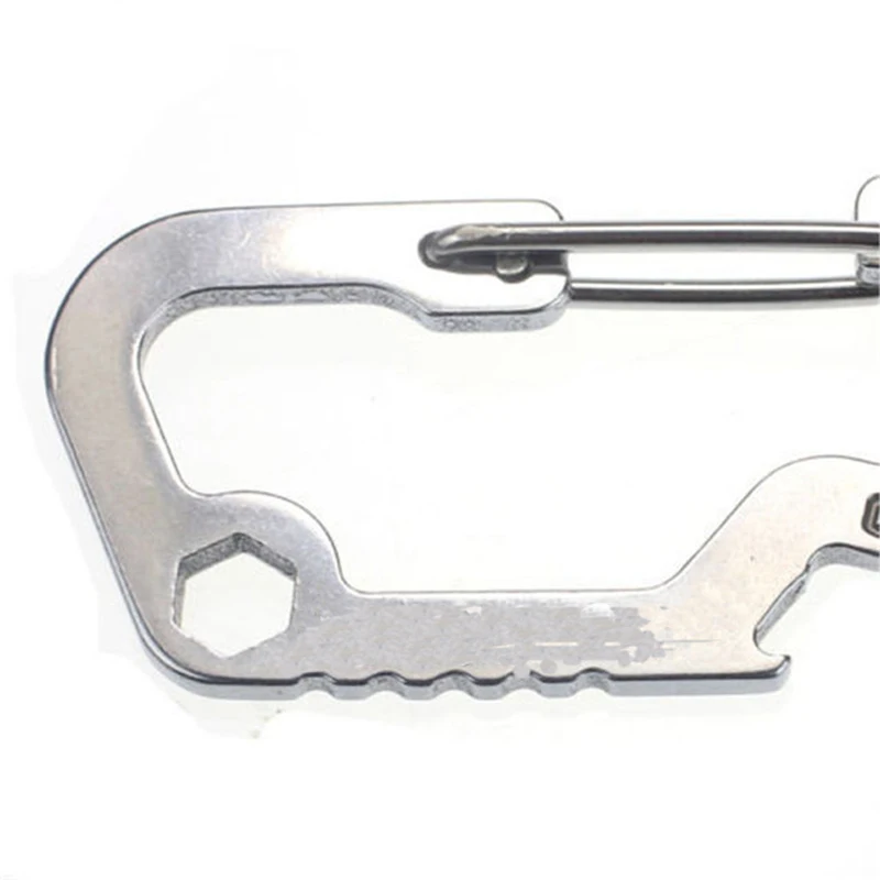 

Multipurpose Quickdraw Carabiner Buckle Mountaineer Outdoor keychain Mountain Climb Multi Tool Multifunction Gadget Camp Hike