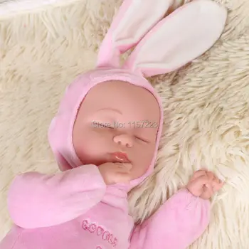 

10 styles Sleeping Baby Reborn doll with music Rabbit Electric education Sleep calm dolls Plush stuffed toy Dolls for Children